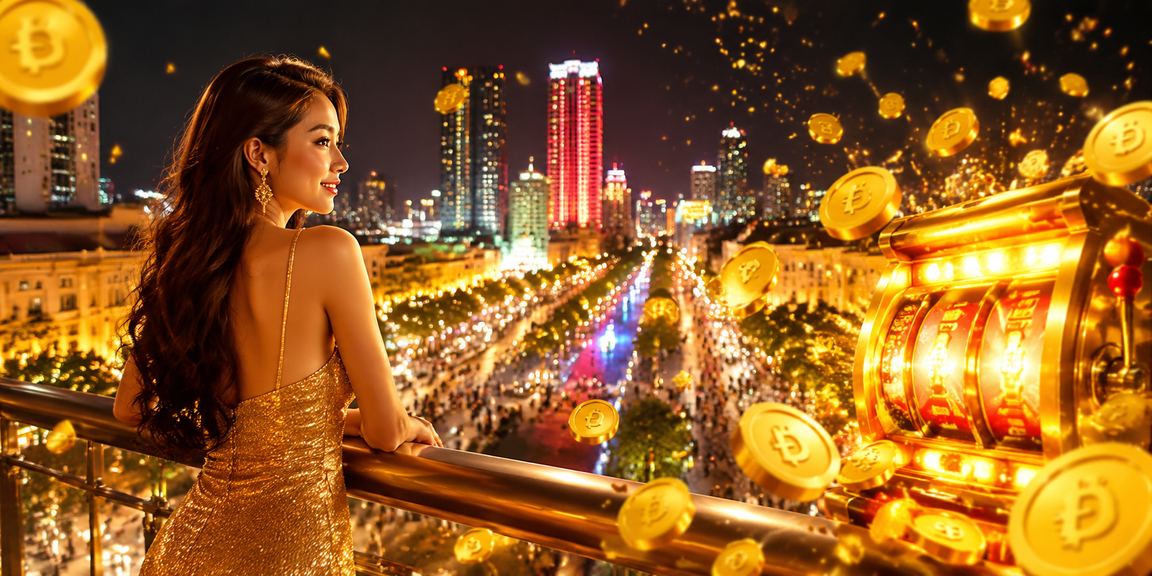Không khí chợ đêm Sài Gòn và màn hình slot game sôi động về đêm